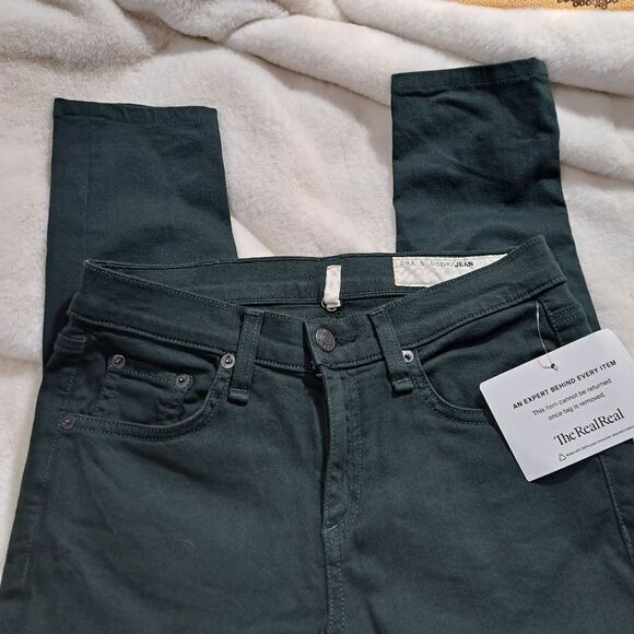 Rag & Bone Green Skinny Jean - Picture 4 of 5
